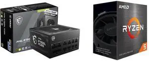 PSU CPU Combo -  MSI MAG A750GL PCIE5 Bundle with  AMD 100-100000457BOX