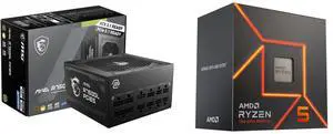 PSU CPU Combo -  MSI MAG A750GL PCIE5 Bundle with  AMD 100-100001015BOX