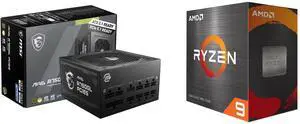 PSU CPU Combo -  MSI MAG A750GL PCIE5 Bundle with  AMD 100-100000061WOF