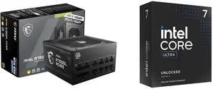 PSU CPU Combo -  MSI MAG A750GL PCIE5 Bundle with  Intel BX80768265KF