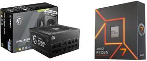 PSU CPU Combo -  MSI MAG A750GL PCIE5 Bundle with  AMD 100-100000591WOF