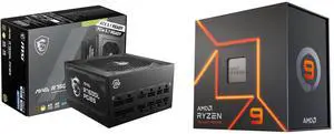 PSU CPU Combo -  MSI MAG A750GL PCIE5 Bundle with  AMD 100-100000589WOF