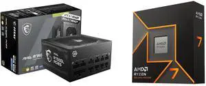 PSU CPU Combo -  MSI MAG A750GL PCIE5 Bundle with  AMD 100-100001404WOF