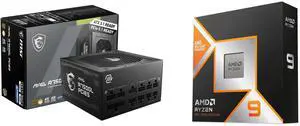 PSU CPU Combo -  MSI MAG A750GL PCIE5 Bundle with  AMD 100-100001368WOF