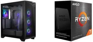 Computer Case CPU Combo -  MSI MPG GUNGNIR 300R AIRFLOW Bundle with  AMD 100-100000926WOF