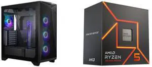 Computer Case CPU Combo -  MSI MPG GUNGNIR 300R AIRFLOW Bundle with  AMD 100-100001015BOX