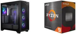 Computer Case CPU Combo -  MSI MPG GUNGNIR 300R AIRFLOW Bundle with  AMD 100-100001581WOF