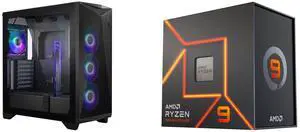 Computer Case CPU Combo -  MSI MPG GUNGNIR 300R AIRFLOW Bundle with  AMD 100-100000589WOF