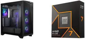 Computer Case CPU Combo -  MSI MPG GUNGNIR 300R AIRFLOW Bundle with  AMD 100-100001404WOF