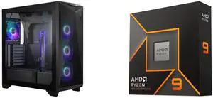 Computer Case CPU Combo -  MSI MPG GUNGNIR 300R AIRFLOW Bundle with  AMD 100-100001277WOF