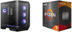Computer Case CPU Combo -  MSI MAG PANO 120R PZ Bundle with  AMD 100-100001582BOX