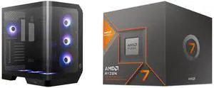Computer Case CPU Combo -  MSI MAG PANO 120R PZ Bundle with  AMD 100-100001236BOX