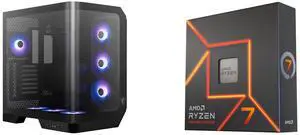 Computer Case CPU Combo -  MSI MAG PANO 120R PZ Bundle with  AMD 100-100000591WOF