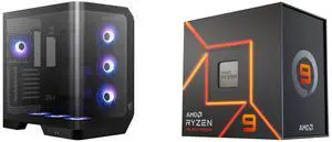 Computer Case CPU Combo -  MSI MAG PANO 120R PZ Bundle with  AMD 100-100000589WOF