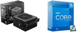 PSU CPU Combo -  MSI MAG A750BN PCIE5 Bundle with  Intel BX8071512600KF