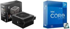 PSU CPU Combo -  MSI MAG A750BN PCIE5 Bundle with  Intel BX8071512700KF