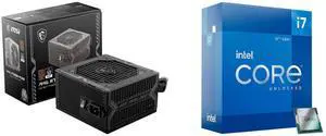 PSU CPU Combo -  MSI MAG A750BN PCIE5 Bundle with  Intel BX8071512700K