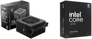 PSU CPU Combo -  MSI MAG A750BN PCIE5 Bundle with  Intel BX80768245K