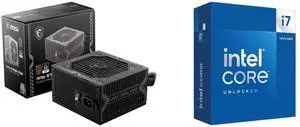 PSU CPU Combo -  MSI MAG A750BN PCIE5 Bundle with  Intel BX8071514700K