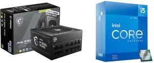 PSU CPU Combo -  MSI MAG A750GL PCIE5 Bundle with  Intel BX8071512600KF