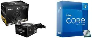 PSU CPU Combo -  ASRock CL-650G Bundle with  Intel BX8071512700K