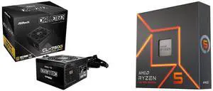PSU CPU Combo -  ASRock CL-750G Bundle with  AMD 100-100000593WOF