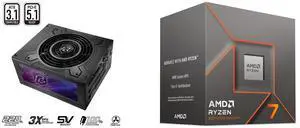 PSU CPU Combo -  ASRock PG-1300G Bundle with  AMD 100-100001590BOX