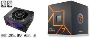 PSU CPU Combo -  ASRock PG-1300G Bundle with  AMD 100-100000592BOX