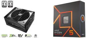 PSU CPU Combo -  ASRock TC-1300T Bundle with  AMD 100-100000593WOF