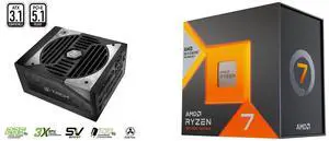 PSU CPU Combo -  ASRock TC-1300T Bundle with  AMD 100-100000910WOF