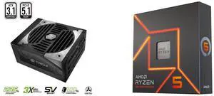 PSU CPU Combo -  ASRock TC-1650T Bundle with  AMD 100-100000593WOF