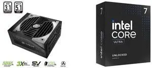 PSU CPU Combo -  ASRock TC-1650T Bundle with  Intel BX80768265K