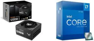 PSU CPU Combo -  ASUS TUF-GAMING-1200G Bundle with  Intel BX8071512700K