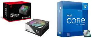 PSU CPU Combo -  ASUS ROG-LOKI-1000P-SFX-L-GAMING Bundle with  Intel BX8071512700KF