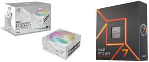 PSU CPU Combo -  ASUS ROG-LOKI-850P-SFX-L-WHITE-GAMING Bundle with  AMD 100-100000591WOF