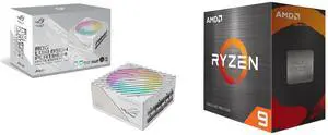 PSU CPU Combo -  ASUS ROG-LOKI-850P-SFX-L-WHITE-GAMING Bundle with  AMD 100-100001581WOF