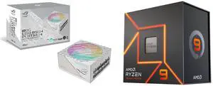 PSU CPU Combo -  ASUS ROG-LOKI-850P-SFX-L-WHITE-GAMING Bundle with  AMD 100-100000589WOF