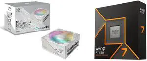 PSU CPU Combo -  ASUS ROG-LOKI-850P-SFX-L-WHITE-GAMING Bundle with  AMD 100-100001404WOF