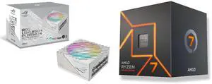PSU CPU Combo -  ASUS ROG-LOKI-850P-SFX-L-WHITE-GAMING Bundle with  AMD 100-100000592BOX