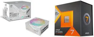 PSU CPU Combo - ASUS ROG-LOKI-850P-SFX-L-WHITE-GAMING Bundle with AMD Ryzen 7 7800X3D PSU CPU Combo - ASUS ROG-LOKI-850P-SFX-L-WHITE-GAMING Bundle with AMD Ryzen 7 7800X3D