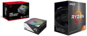 PSU CPU Combo -  ASUS ROG-LOKI-1000P-SFX-L-GAMING Bundle with  AMD 100-100000457BOX