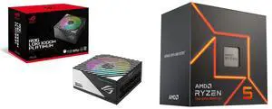 PSU CPU Combo -  ASUS ROG-LOKI-1000P-SFX-L-GAMING Bundle with  AMD 100-100001015BOX