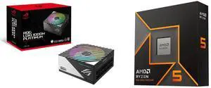 PSU CPU Combo -  ASUS ROG-LOKI-1000P-SFX-L-GAMING Bundle with  AMD 100-100001405WOF