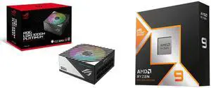 PSU CPU Combo -  ASUS ROG-LOKI-1000P-SFX-L-GAMING Bundle with  AMD 100-100001368WOF