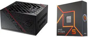PSU CPU Combo -  ASUS ROG-STRIX-750G Bundle with  AMD 100-100000593WOF