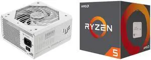 PSU CPU Combo -  ASUS TUF-GAMING-1000G-WHITE Bundle with  AMD 100-100000644BOX