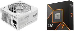 PSU CPU Combo -  ASUS TUF-GAMING-1000G-WHITE Bundle with  AMD 100-100001404WOF