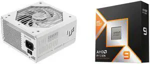PSU CPU Combo -  ASUS TUF-GAMING-1000G-WHITE Bundle with  AMD 100-100000719WOF