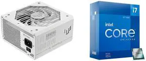 PSU CPU Combo -  ASUS TUF-GAMING-1000G-WHITE Bundle with  Intel BX8071512700KF