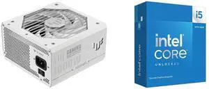 PSU CPU Combo -  ASUS TUF-GAMING-1000G-WHITE Bundle with  Intel BX8071514600KF